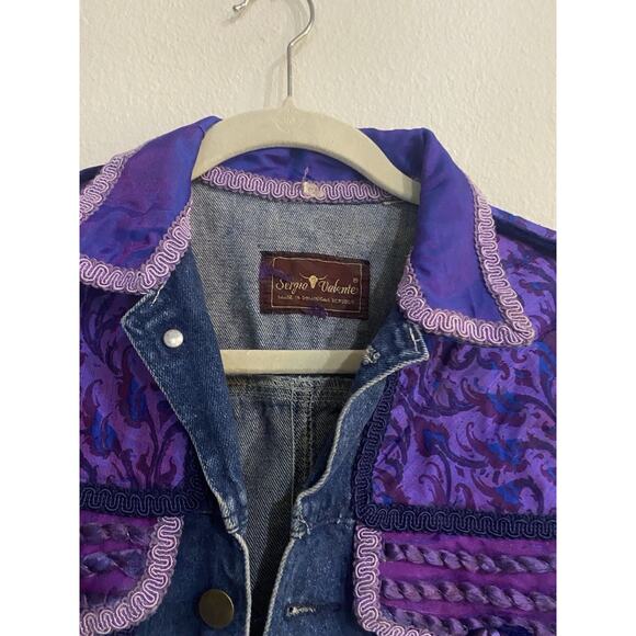 Sergio Valente Denim Button Jacket Womens Size Medium Y2K - Picture 3 of 10